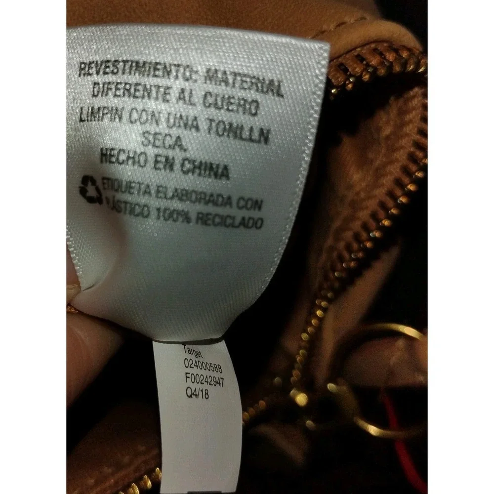 Universal Thread Goods Co. Handbag‎ Purse Womens Faux Leather Yellow Camel Brown